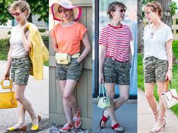 what to wear with camo shorts for women