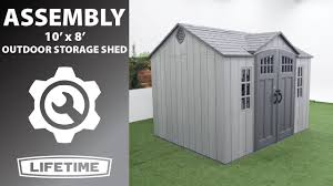 lifetime 10 x 8 outdoor storage shed