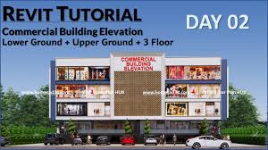 commercial building elevation design in