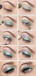 amazing eye makeup with turquoise dress