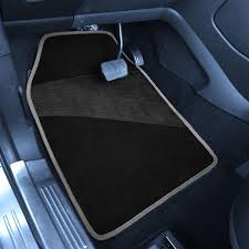 car floor mats with rubber heel pad