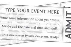 Free Printable Event Ticket Template To Customize Pto