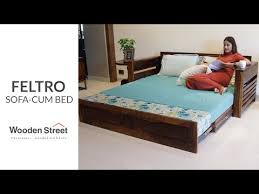 Latest Wooden Sofa Cum Bed Design