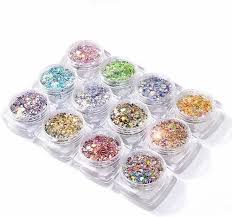 nail art glitter powder set shinning