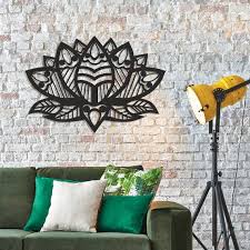 Lotus Flower Wall Decor Metal Wall Art