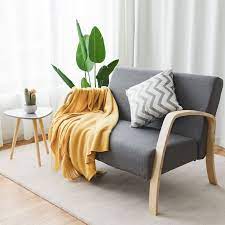 Giantex Modern Accent Wooden Armchair
