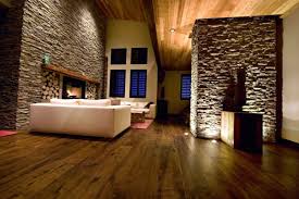 natural stone wall in the living room