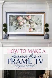 diy frame for a frame tv the
