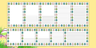 Free printable easter border templates. Free Ks1 Easter Egg Page Borders Teacher Made