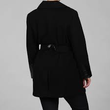 Via Spiga Womens Plus Size Cashmere Blend Wool Coat