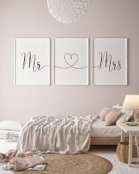 Couple Bedroom Wall Decor Mr And Mrs