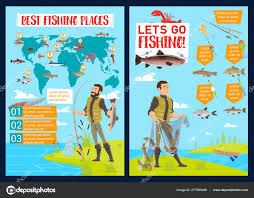 Fishing Sport Fish Catch Infographic With Charts Stock