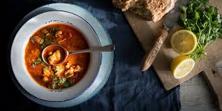 Turn up the heat, then add the stock, tomatoes and chickpeas, plus a good grind of black pepper. Moroccan Chicken Soup Recipe Great British Chefs
