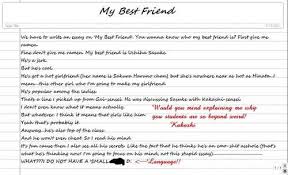 Describe your best friend essay
