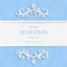 Vector Light Blue Floral 3d Christmas And Invitation Cards