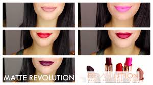 matte revolution lipstick collection