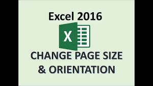 Excel 2016 Change Page Orientation And Size