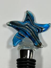 Blue Stainless Steel Bottle Stoppers