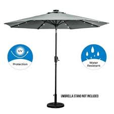 lighted patio umbrella with base off 77