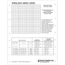 Jim Gem English Area Grid 7 X 9 Forestry Suppliers Inc
