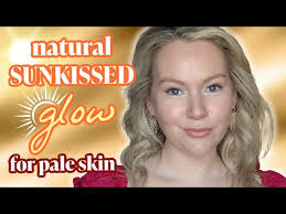 natural sunkissed makeup for pale skin