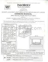 Heatilator Gc 300 Manual Colaboratory
