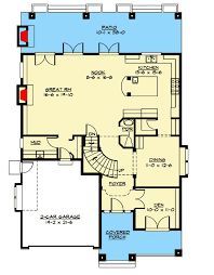 Craftsman House Plan With Covered Deck