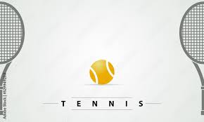 tennis ball and gray rackets original