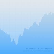 Blue Trading Chart With Up And Downtrend Vector Free Download