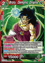 As the years went by it became clear that dragon block c wasn't Broly Demonic Origins Bt7 117 R Dragon Ball Super Singles Set 7 Assault Of The Saiyans The Blackstone Owl