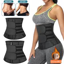 Waist Trainer Women Slimming Sheath Workout Trimmer Belt Latex Tummy  Shapewear Sauna Body Shaper Corset Sweat Reducing Girdles - Shapers -  AliExpress