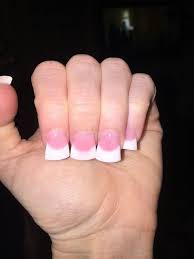 If you always wanted to give acrylic nails a shot but never had the courage to try, we have the perfect video for you. Pink And White Flared Acrylic Nails Pink Acrylic Nails Nails White Acrylic Nails