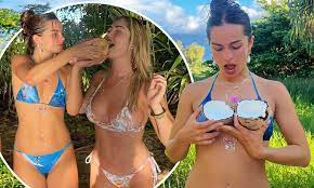 Addison Rae flaunts her bikini body with a female friend in Hawaii 