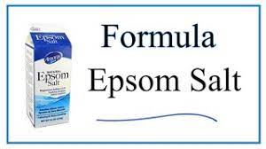 write the formula for epsom salt you