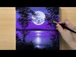 Full Moon Painting Acrylic Painting