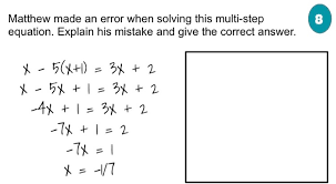 Error When Solving This Multi Step