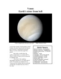 venus earth s sister from