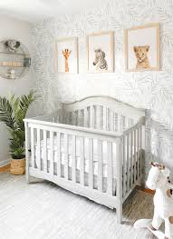 Soft Safari Themed Baby Nursery