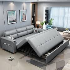 Deep Gray Full Sleeper Convertible Sofa