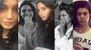 kardashians without makeup the sisters