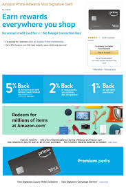 The amazon prime rewards visa signature card has a significant edge over the regular amazon store card. Amazon Prime Credit Card Review Earn 5 Cashback On Amazon Purchases