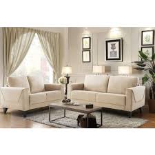 two seater sofa set in beige colour