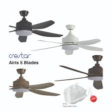 crestar airis 5 blades ceiling fan 50