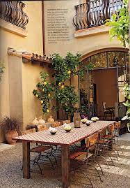Rustic Patio Tuscan Style Homes