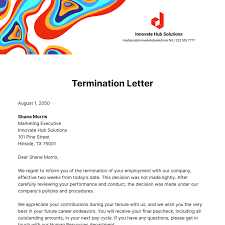free termination letter templates