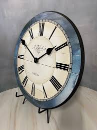Ina Blue Wall Clock 8 Sizes To
