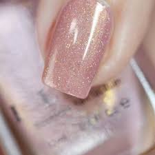 ilnp bliss soft pink holographic nail