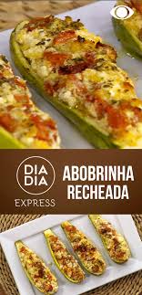 Abobrinha Recheada Light Diet Fitness Comidinhas