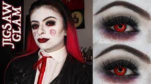 jigsaw glam halloween makeup tutorial