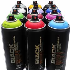 Montana Black 400ml Spray Paint 12 Pack Popular Colors